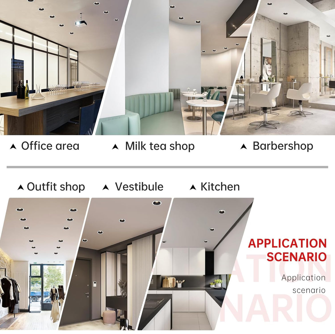 Bullishman LED Commercial Recessed Round Downlight Fixture