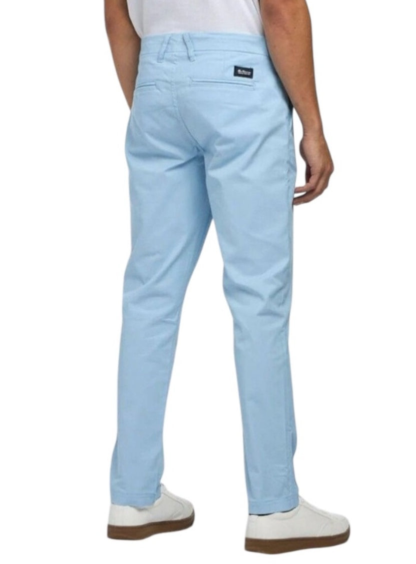 Ben Sherman Slim Fit Chino Pants Cerulean (38x34)