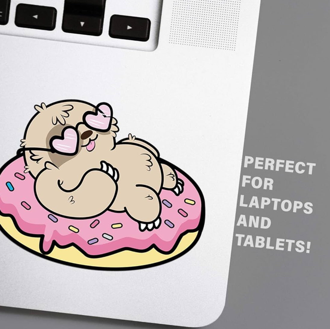 Sloth Donut 4” Sticker Decal