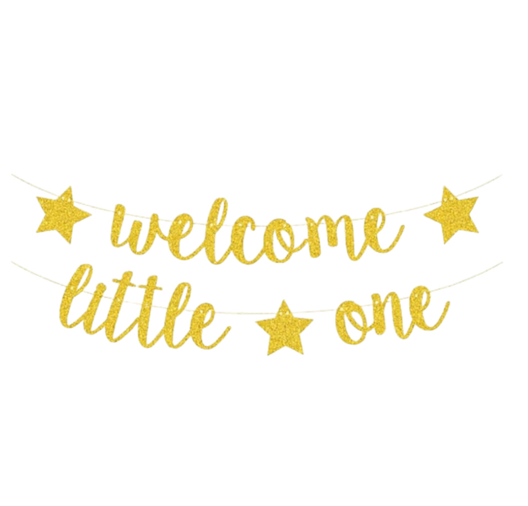 Welcome Little One Baby Banner