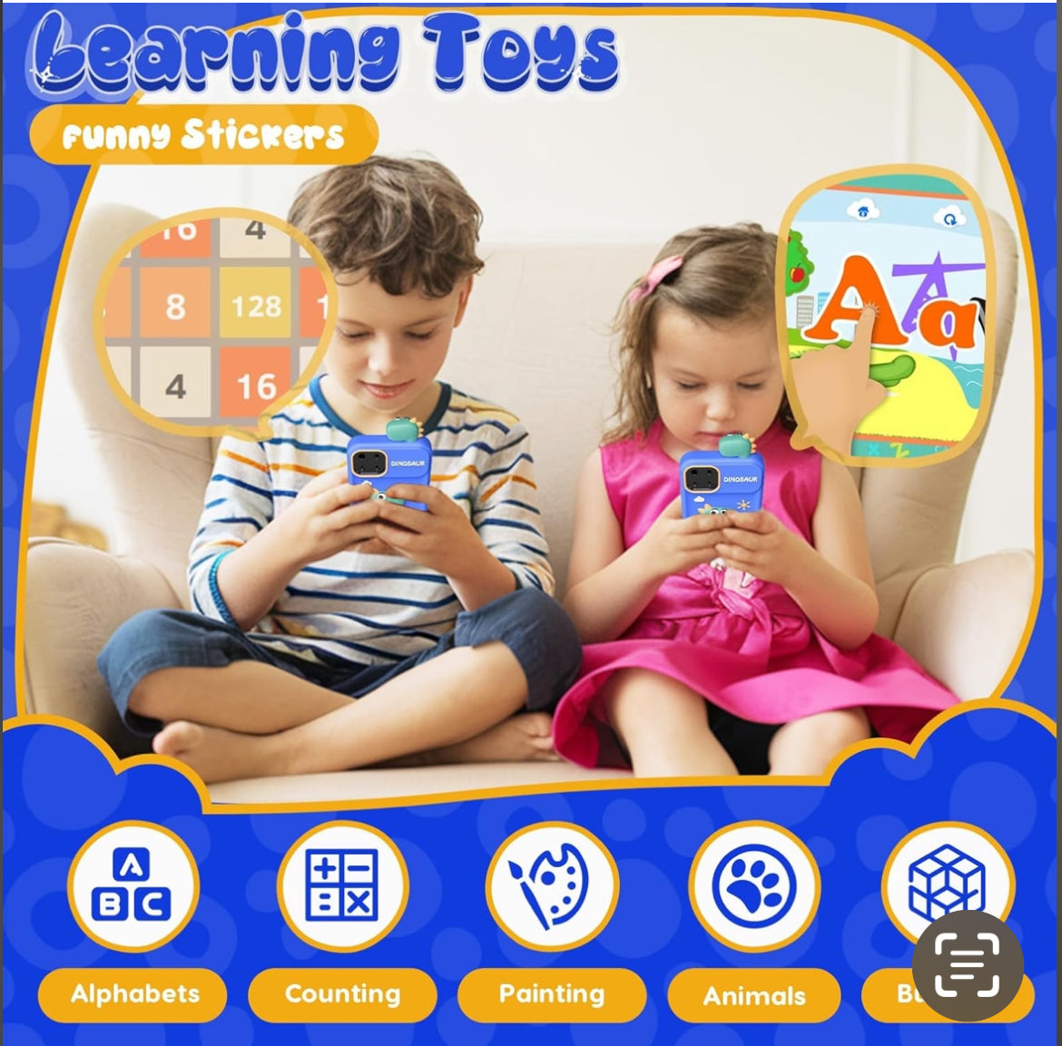 Luyiilo Kids Smart Phone With 2.8" Touchscreen