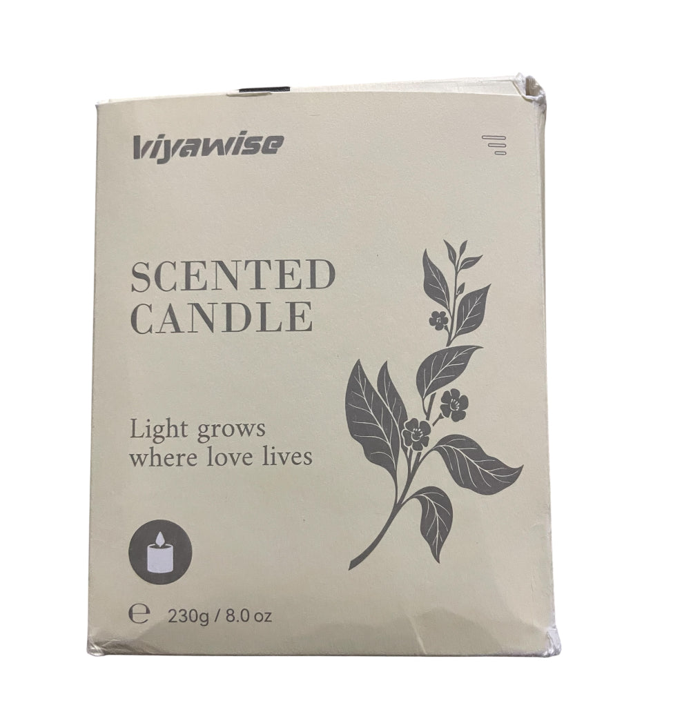 Viyawise Fireplace Scented Candle
