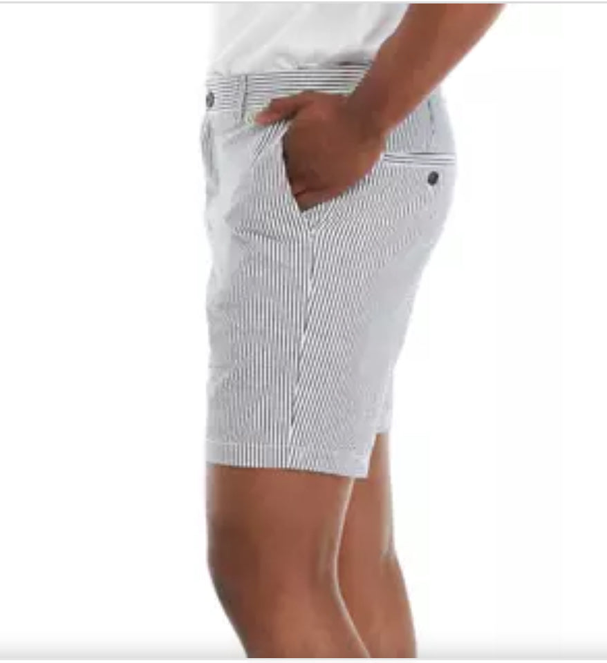 Ben Sherman Blue Striped Seersucker Shorts