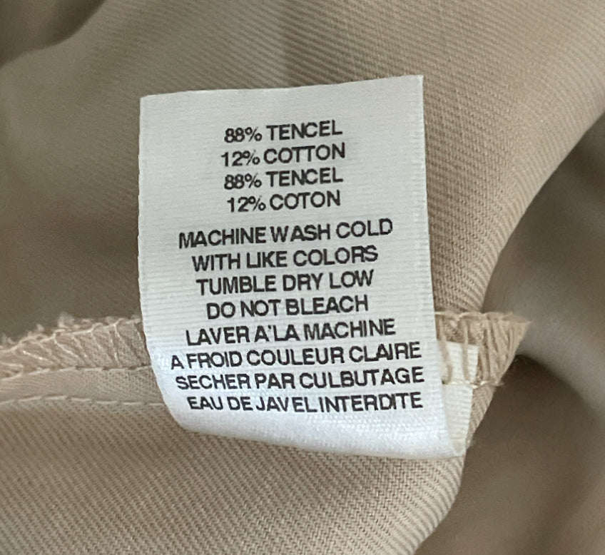 Anthropologie Amadi Khaki Wide Leg Trousers (Large