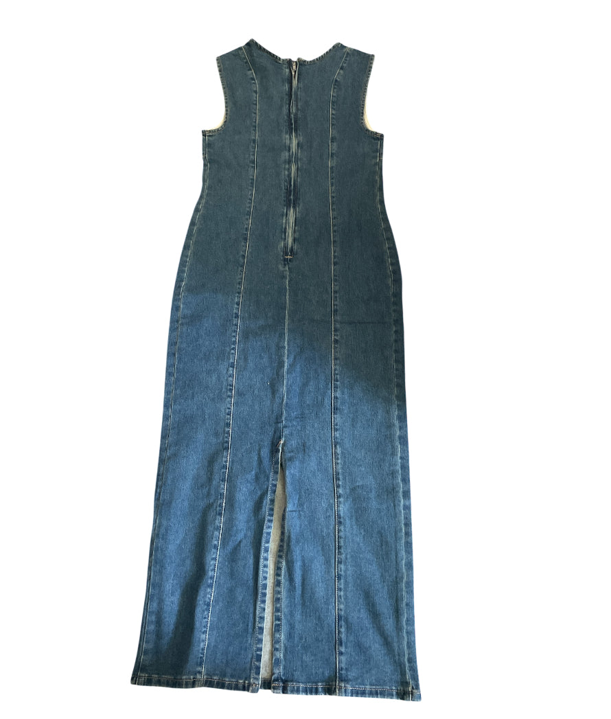 Miou Muse Denim Column Dress (Small)