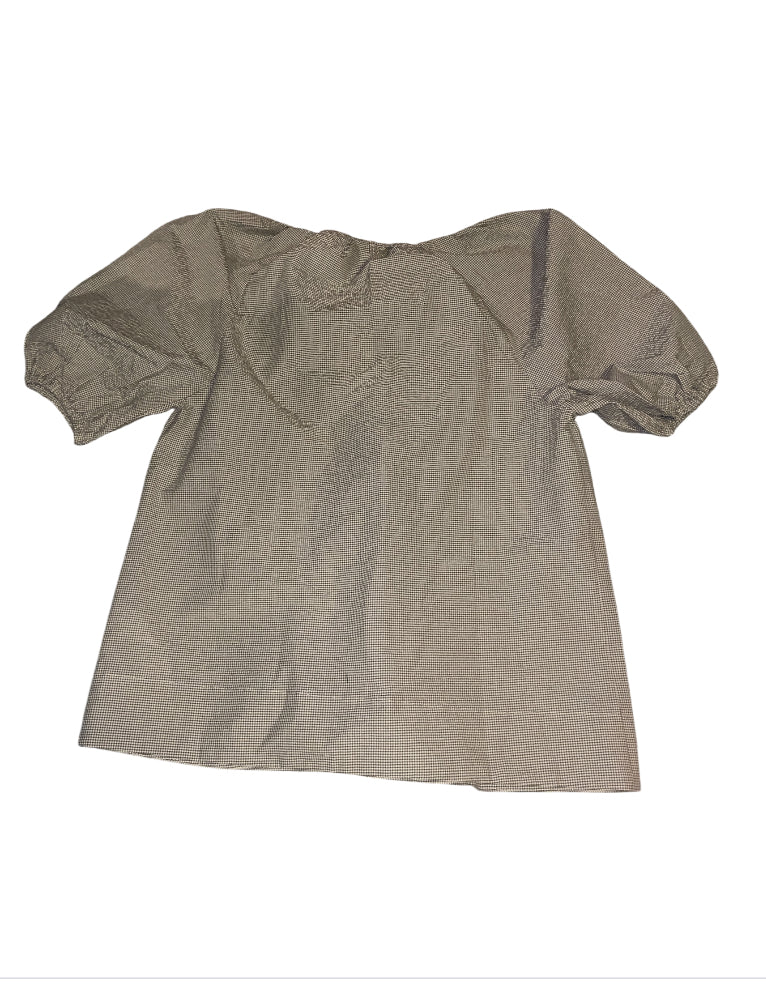 Iris + Ink Vanessa gathered gingham cotton-blend seersucker top (8)