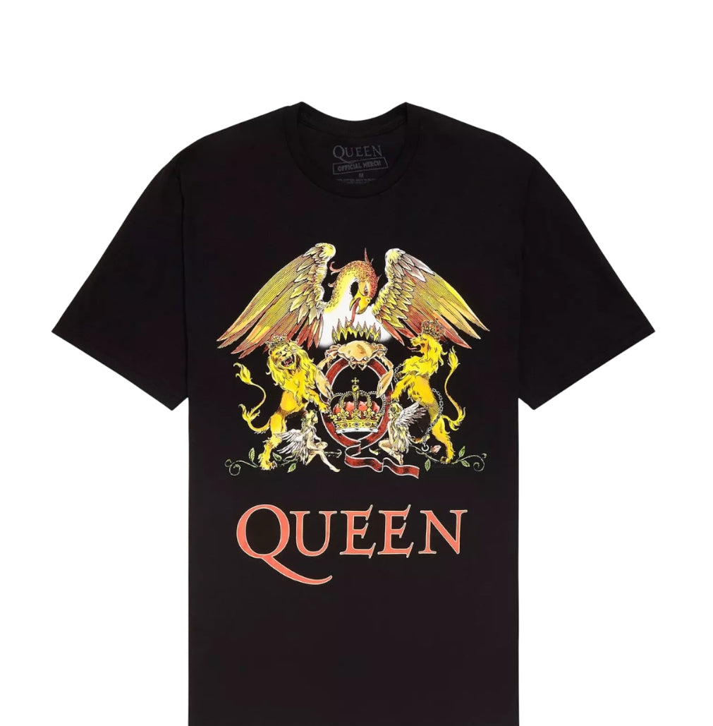 Queen Crest Black T-Shirt (Large)