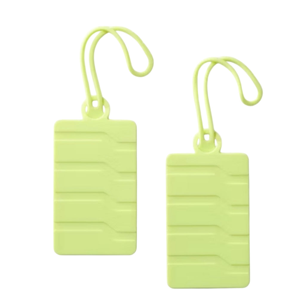 Open Story Silicone Luggage Tag - Lime Green