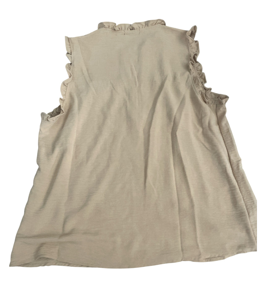 CURE Sleeveless Tan Blouse (X-Large)