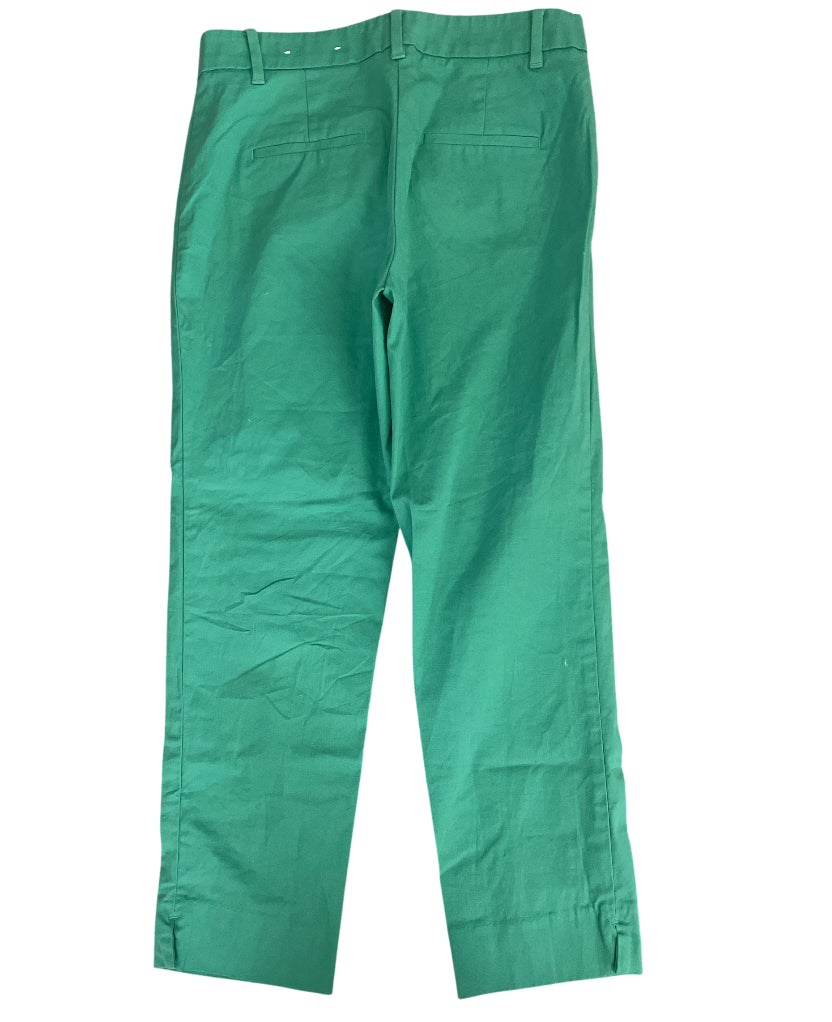Ann Taylor Green The Cotton Crop Pant (0P)