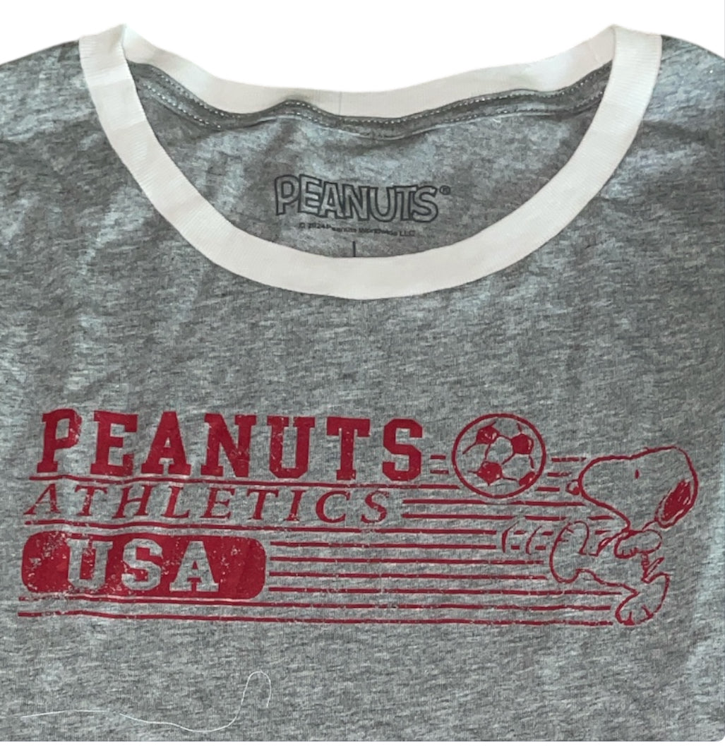 Peanuts Athletics Crew Neck Tee