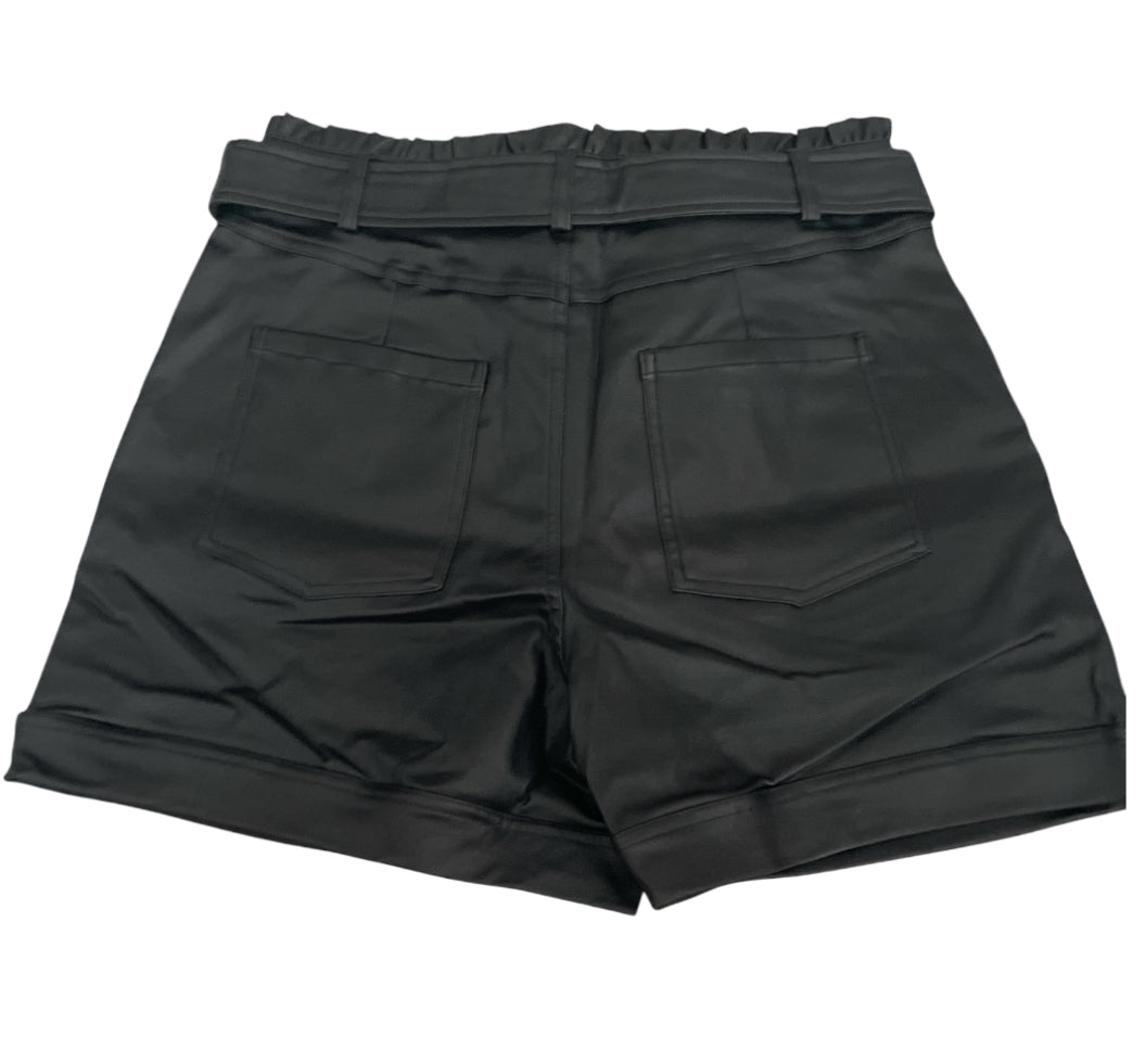 Sadie & Sage Black Belted Shorts (Large)