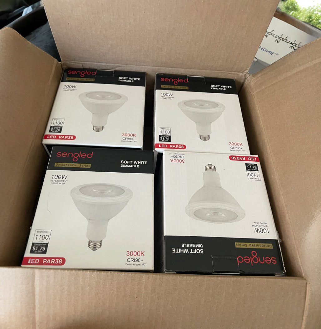 Sengled Designer Pro Series LED PAR38 light bulb.