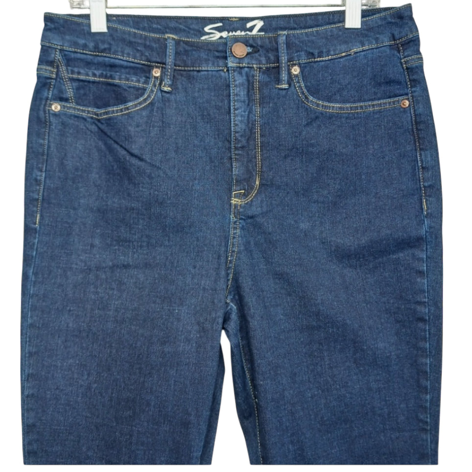 Seven7 Jeans Blue Argon High Rise Skinny Jeans (6)