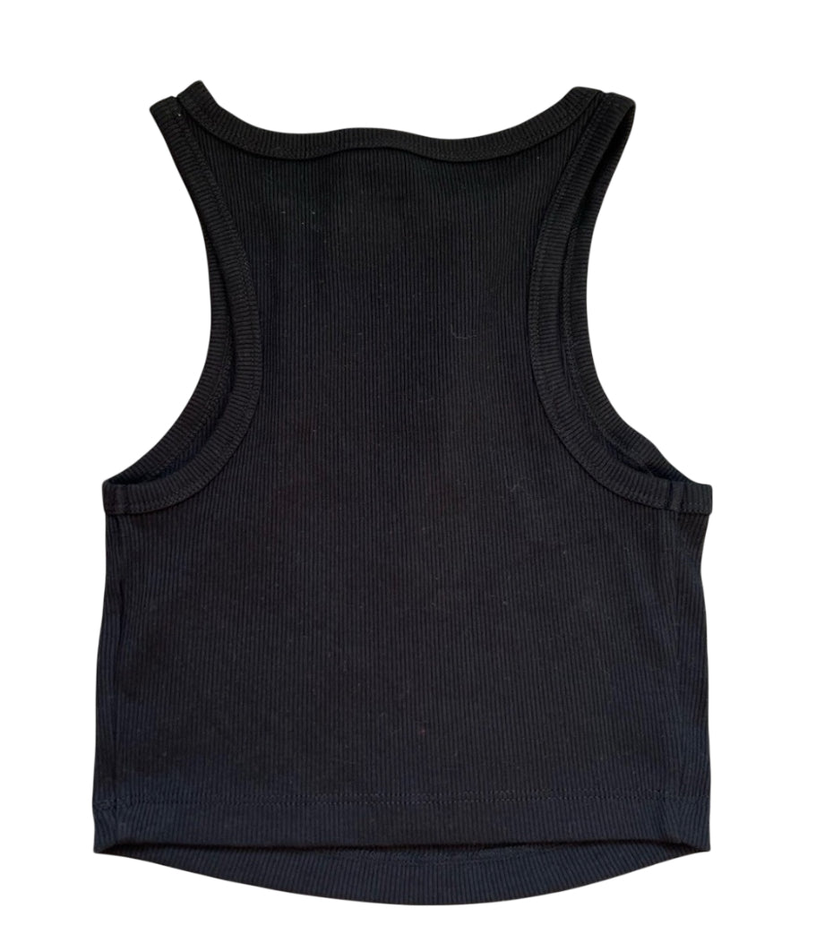 Wild Fable Black Knitted Tank Top (XX-Large)