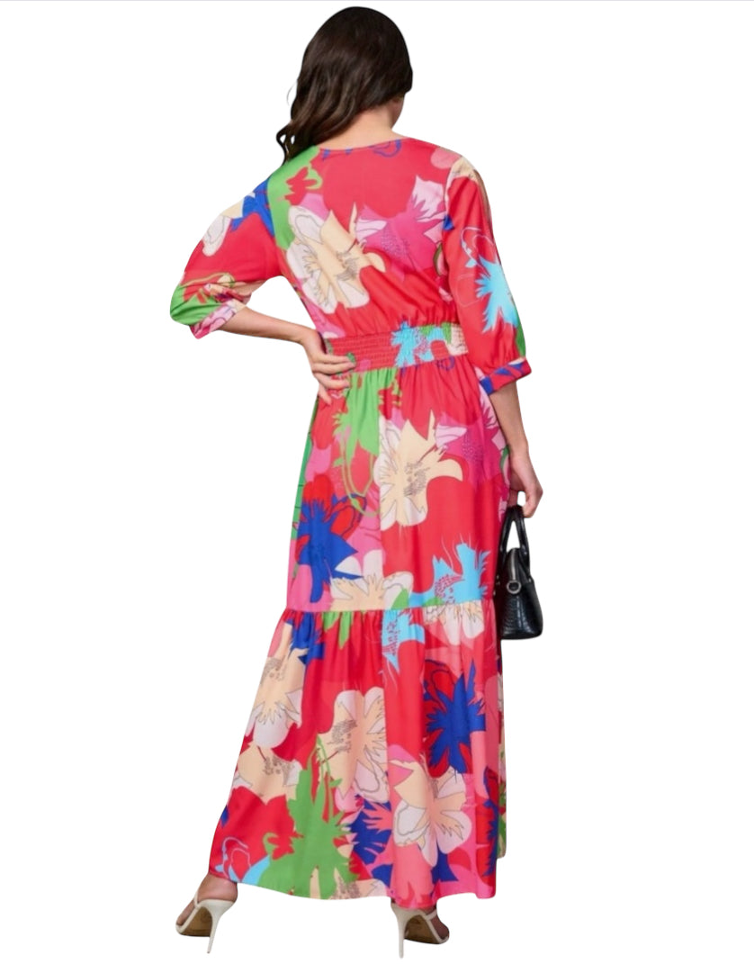 Fashion Space Floral Maxi Dress (Large)