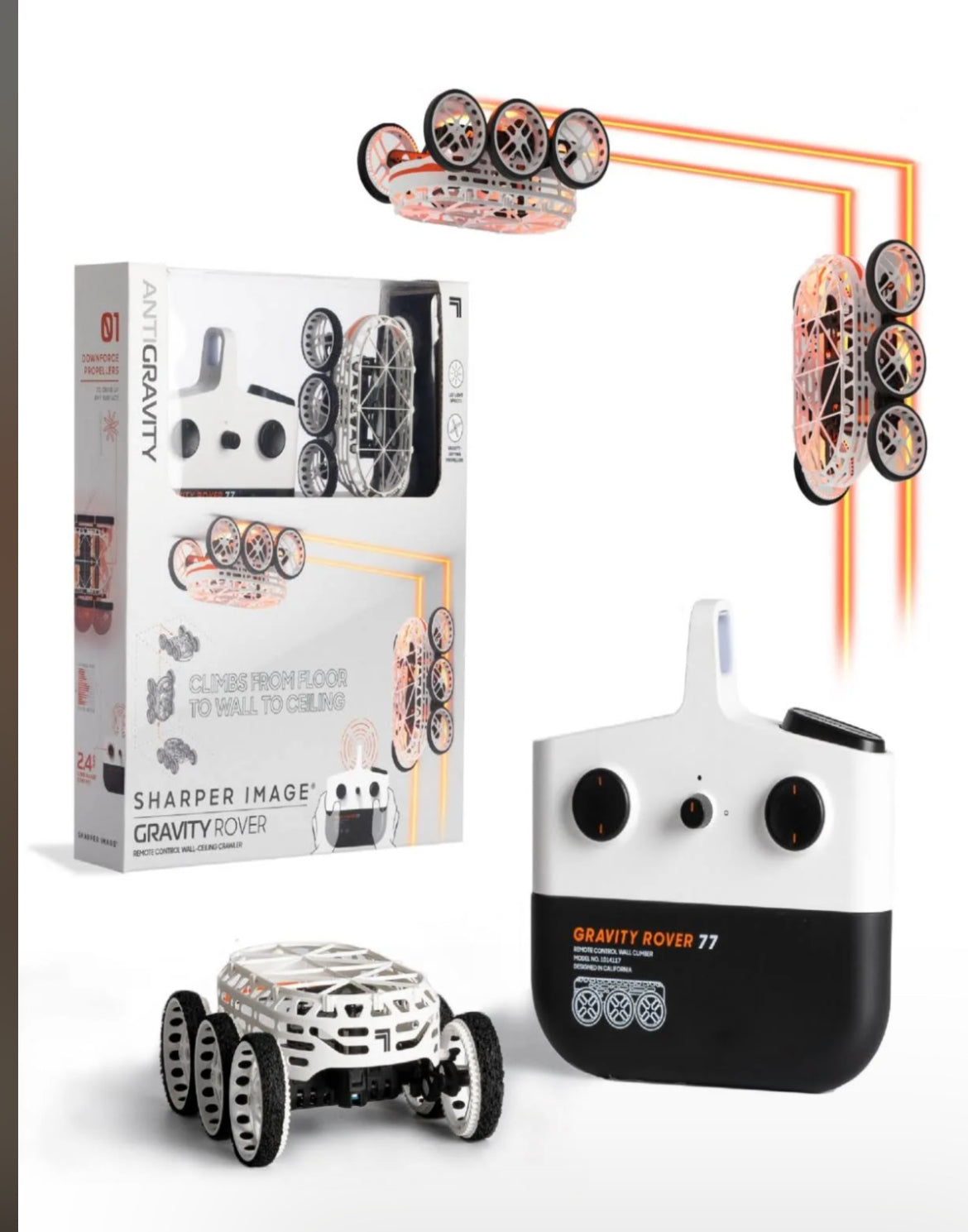 Sharper Image Remote Control Gravity Rover Wall-Ceiling Climber