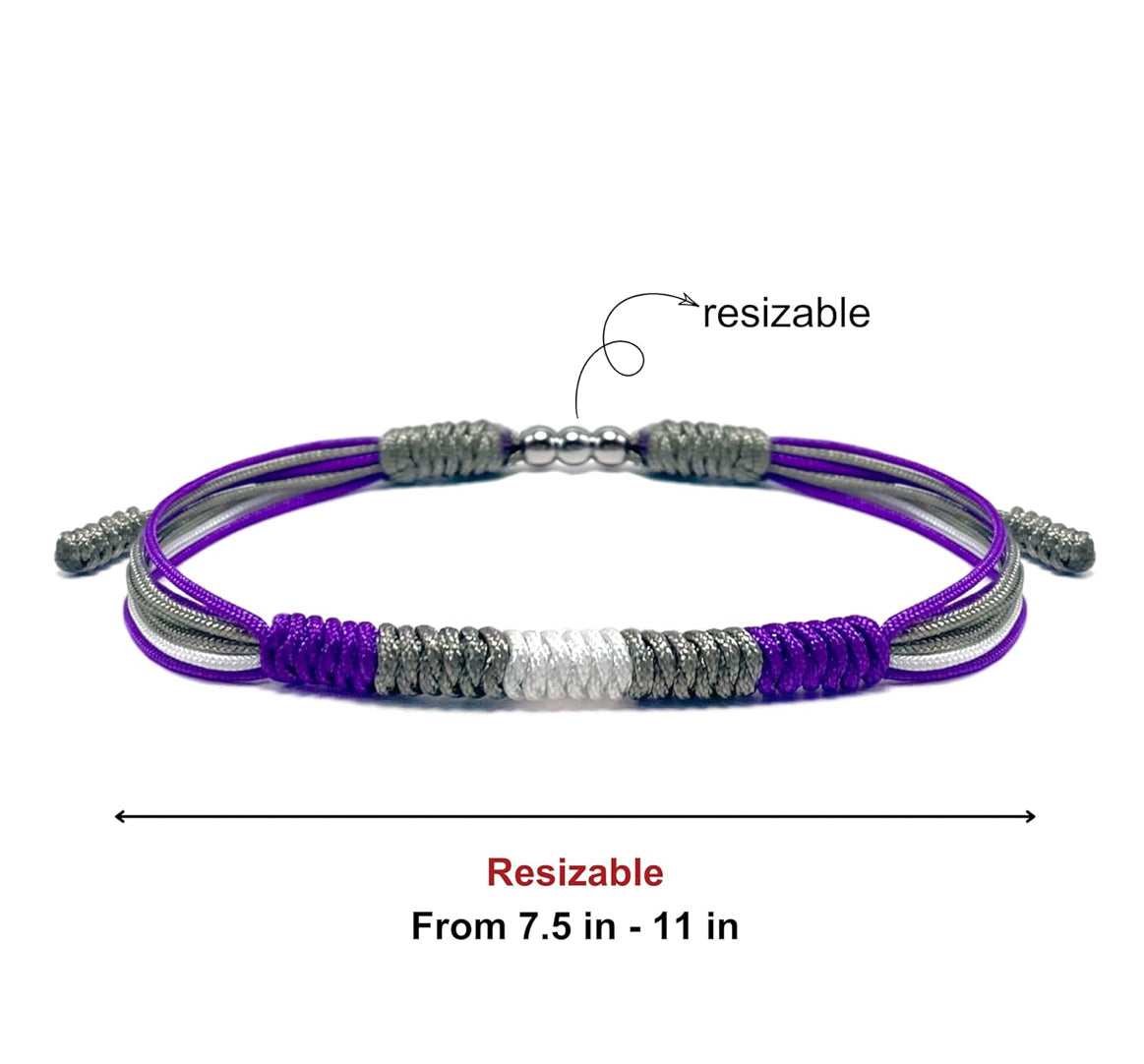 LAMIBEE Greysexual LGBTQ+ Boho String Bracelet