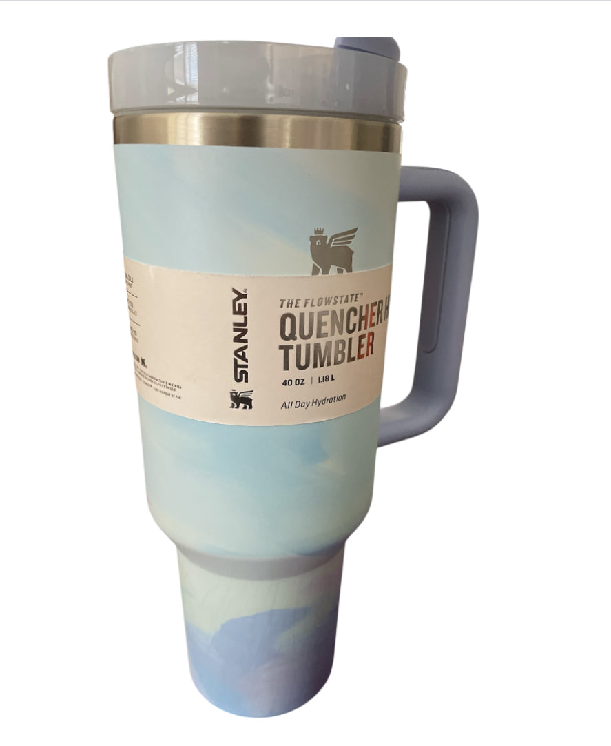 Stanley Blue Tie Dye Quencher Tumbler