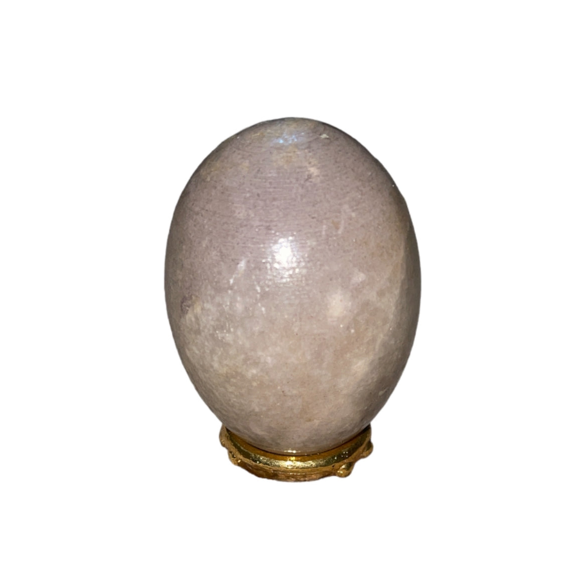 Mid 20th Century Italian Alabaster Flowered Egg