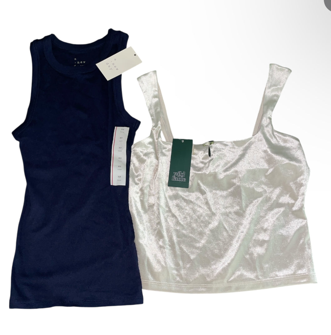 A New Day & Wild Fable Lot of 2 Tank Tops