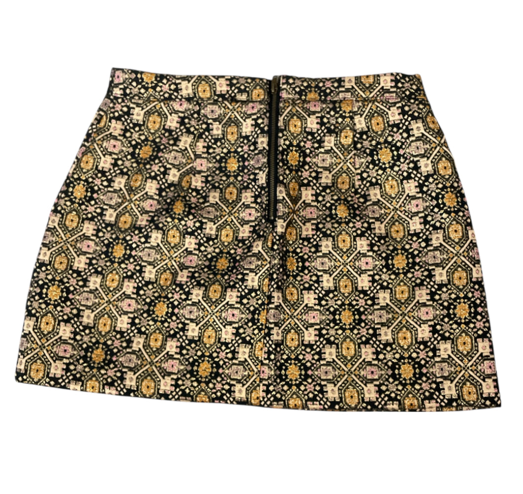 Forever 21 Metallic Jacquard Detail Skirt (Medium)