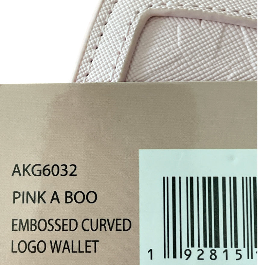 Anne Klein Pink a Boo Embossed Logo Wallet