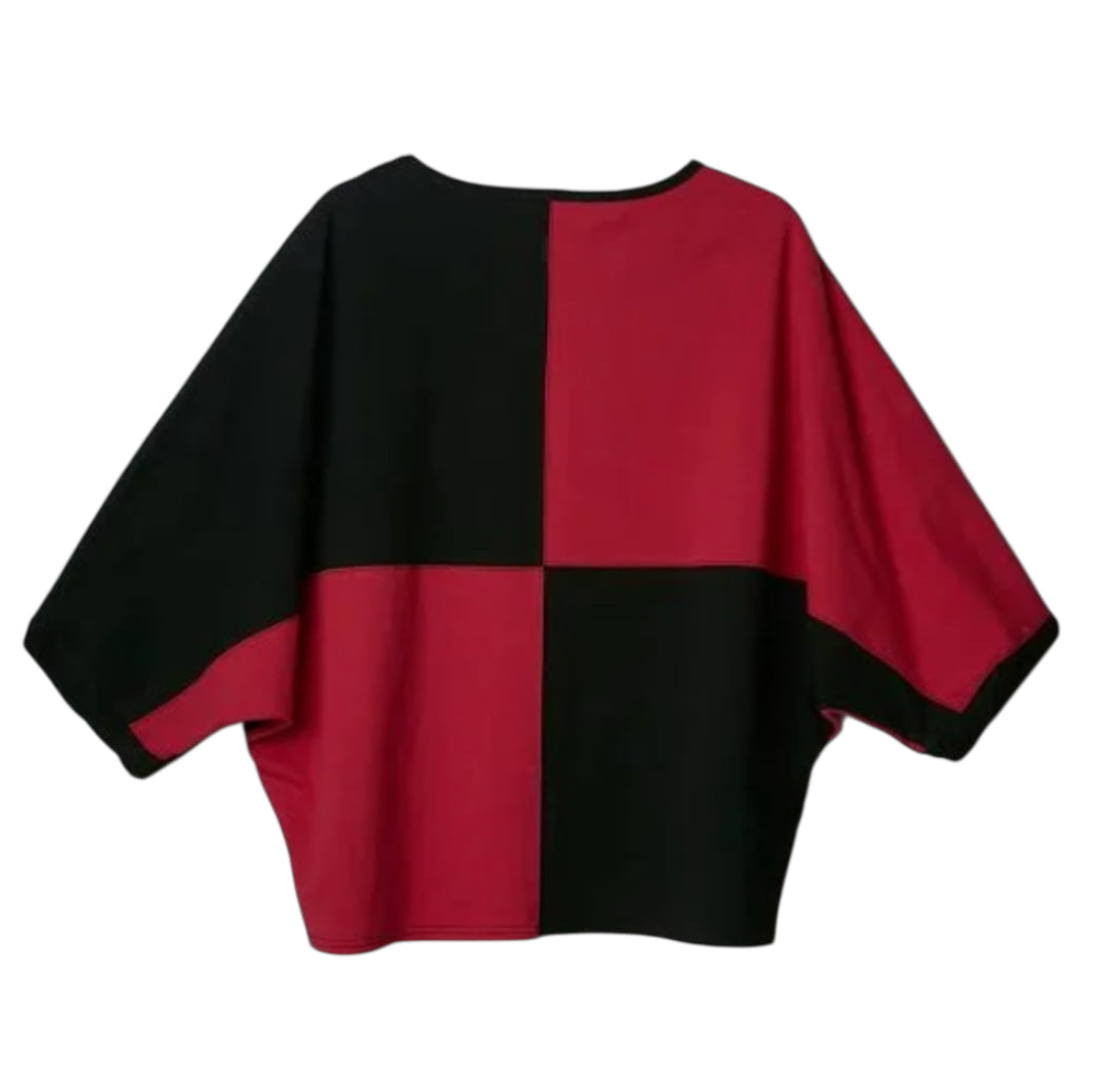 Georgia Game Day Red and Black Oversized Shirt (Large)
