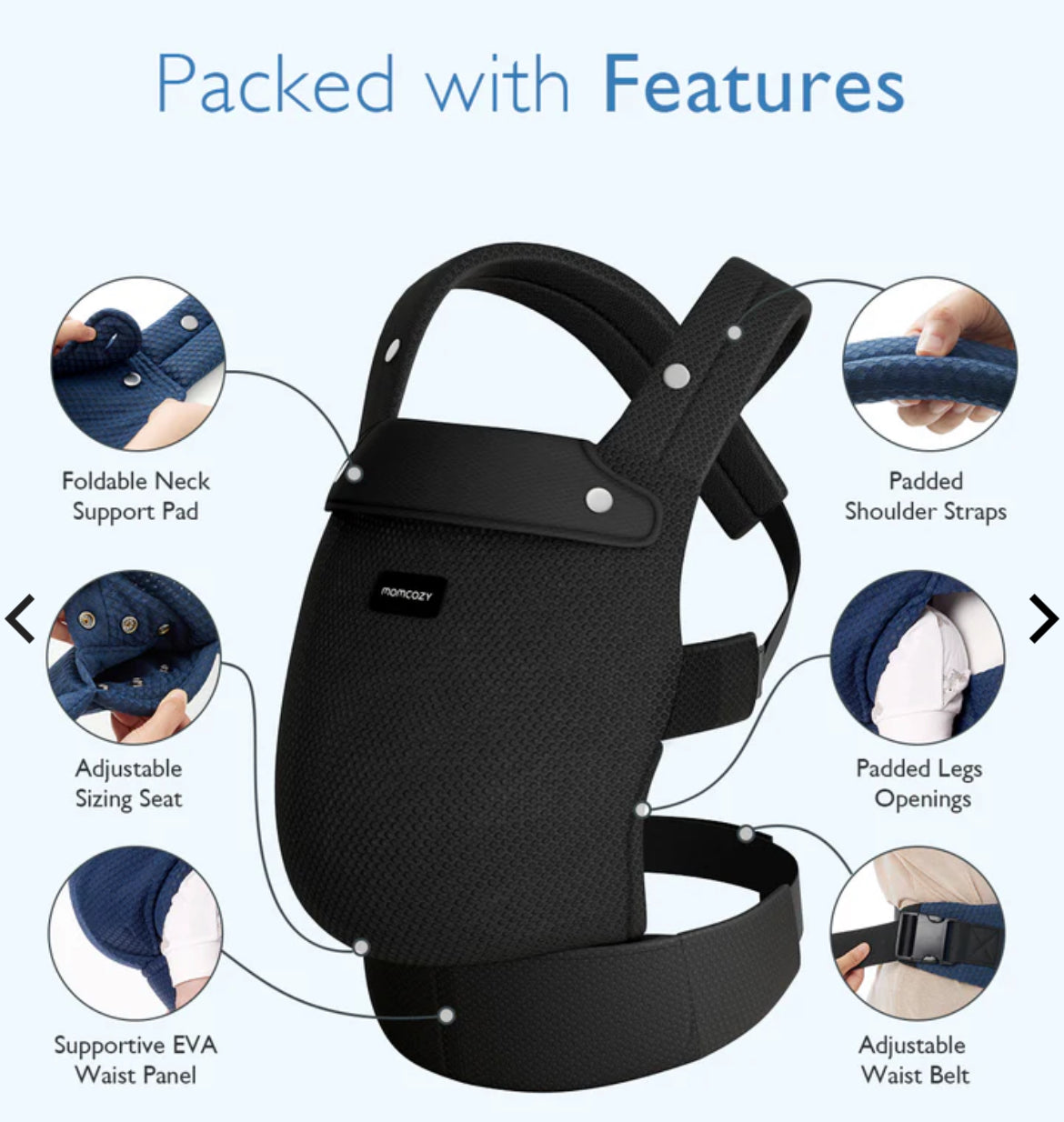 Momcozy PureHug Air Mesh Baby Carrier