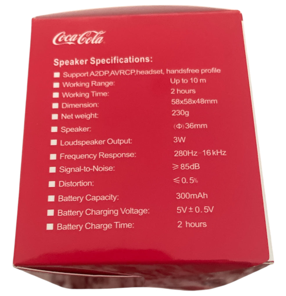 Coca-Cola Mini Wireless Speaker