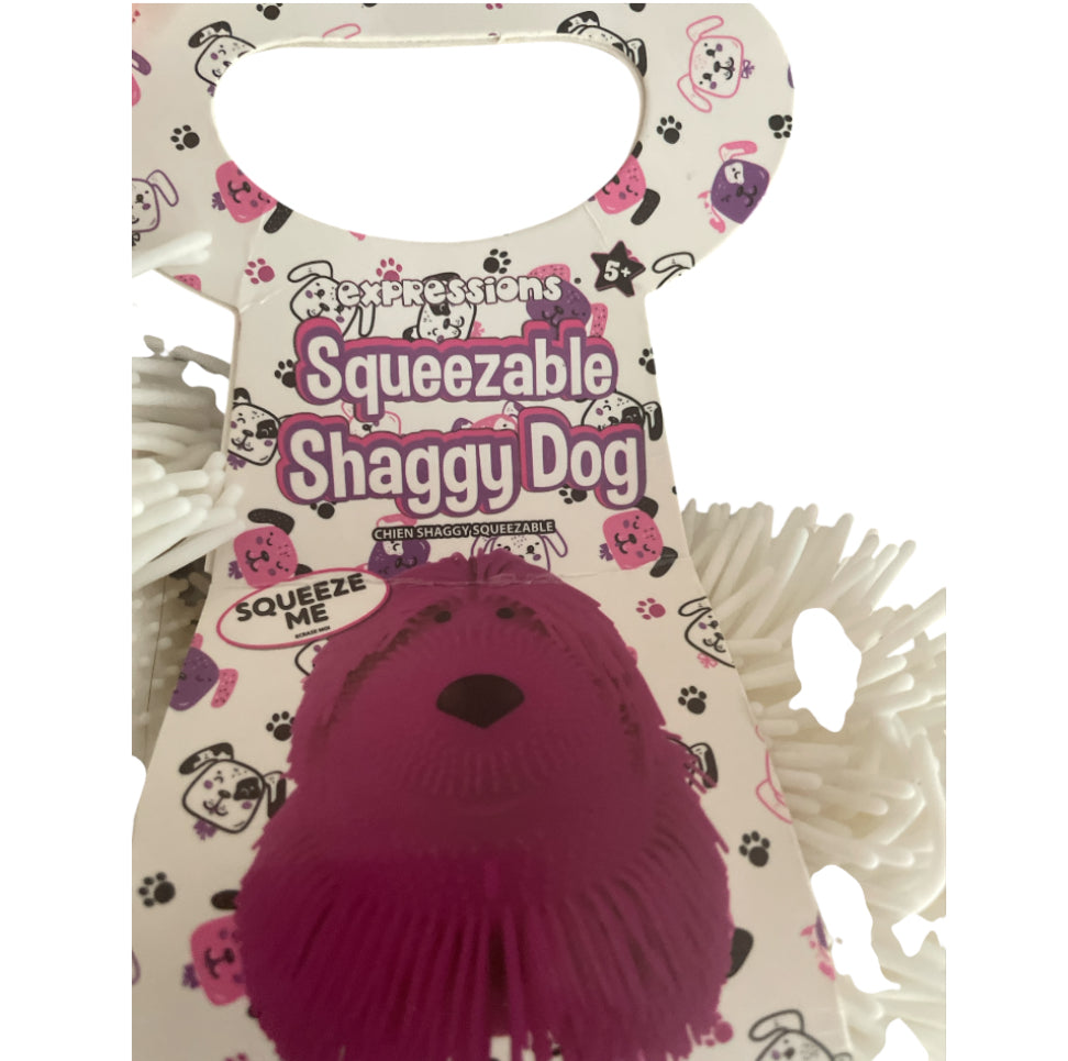 Expressions Shaggy Dog Sensory Squeeze Toy.