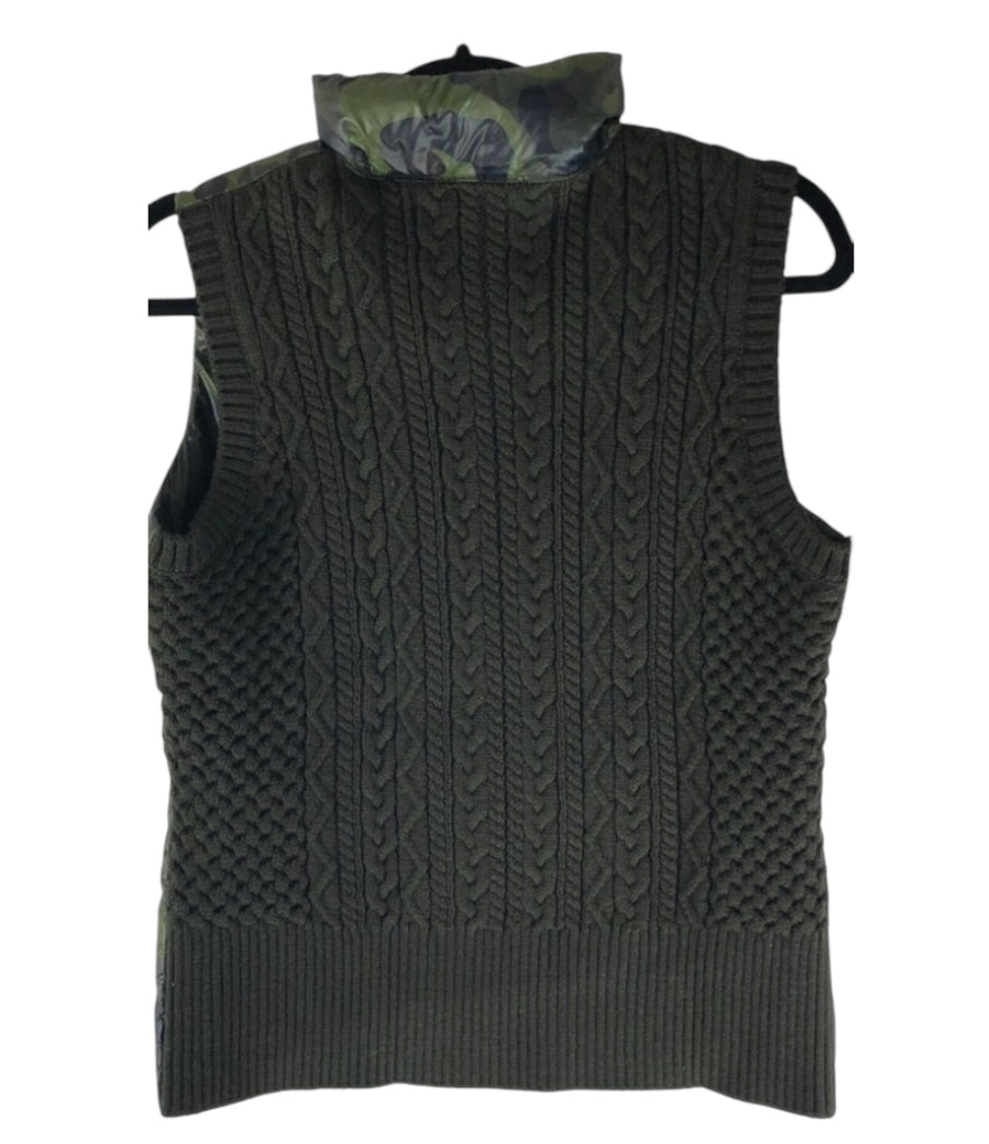 Anatomie Fallon Camo Print Puffer Vest Knit Back (X-Large)