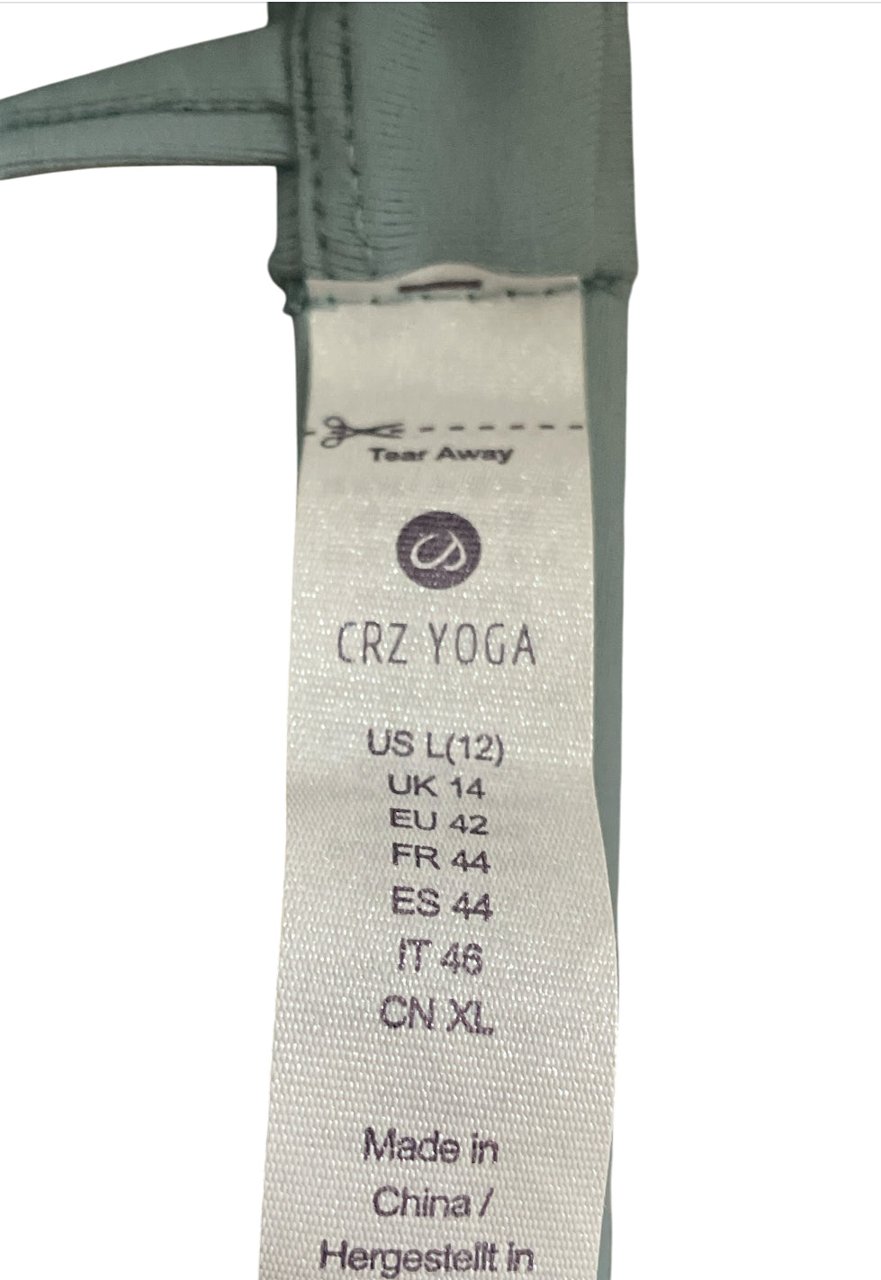 CRZ Yoga twisted front Sports Bra/Bikini Top (Large)