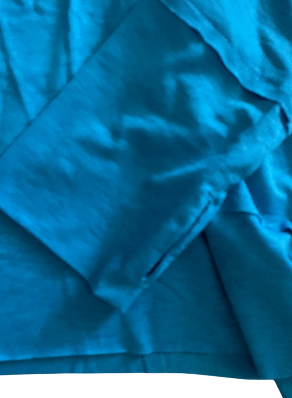 Zenana Electric Blue Lightweight Oversized Sharkbite Hem Top (Medium)
