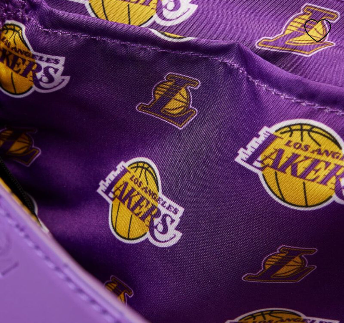 NBA Los Angeles Lakers Loungefly Patch Icons Crossbody Bag