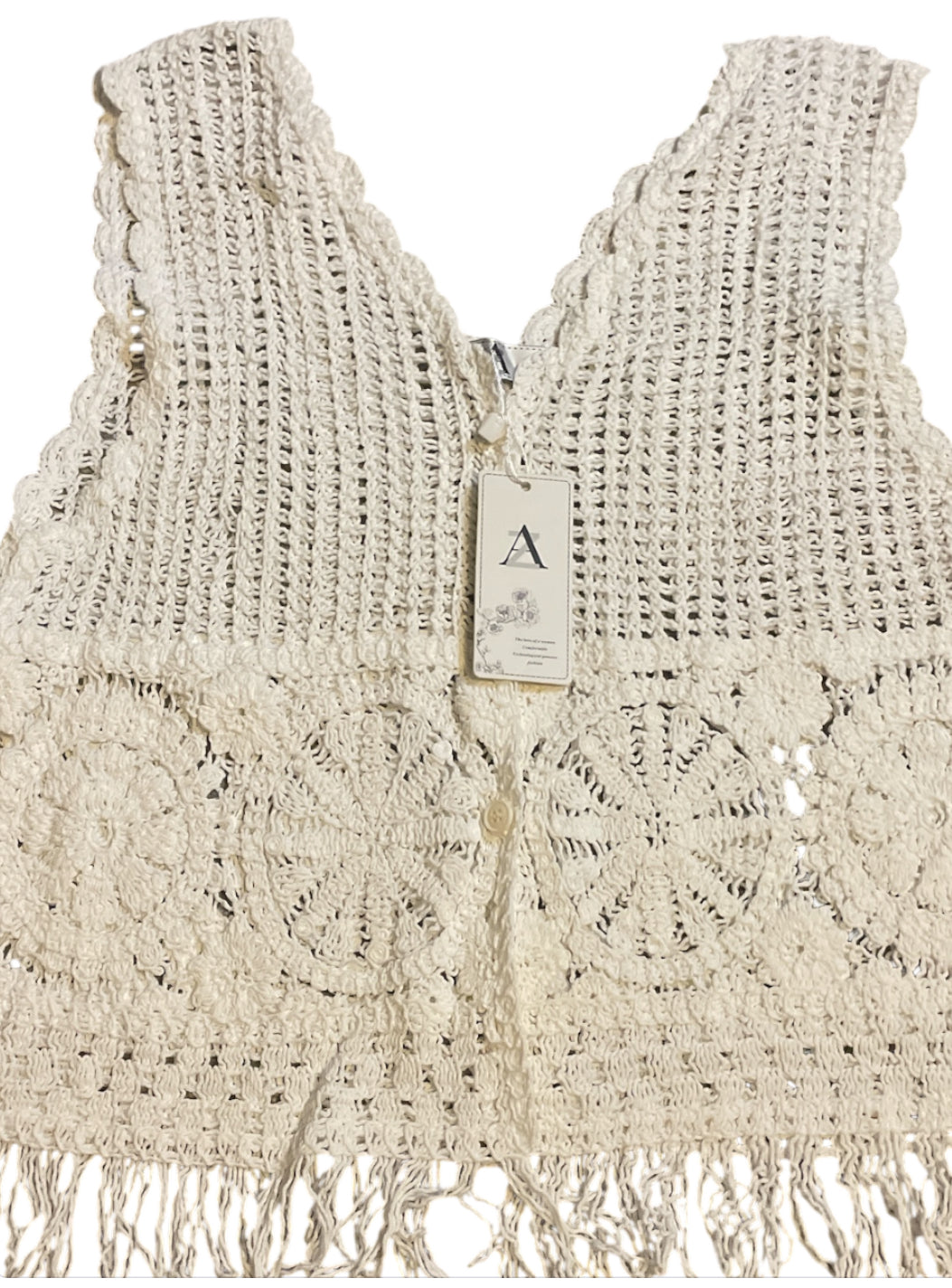 AZ Bohemian-style Crochet Vest