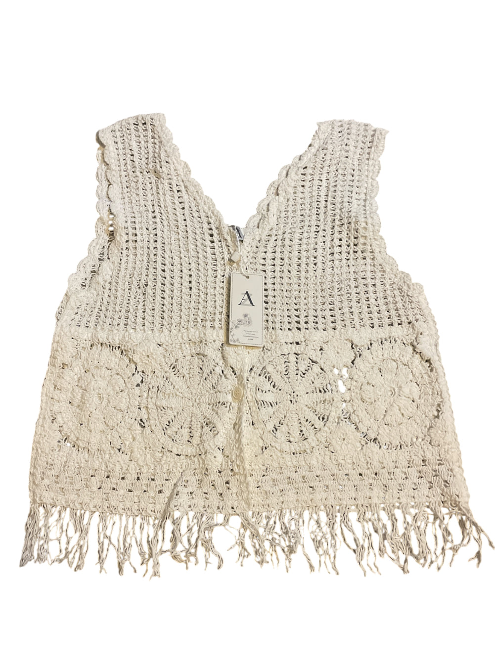 AZ Bohemian-style Crochet Vest