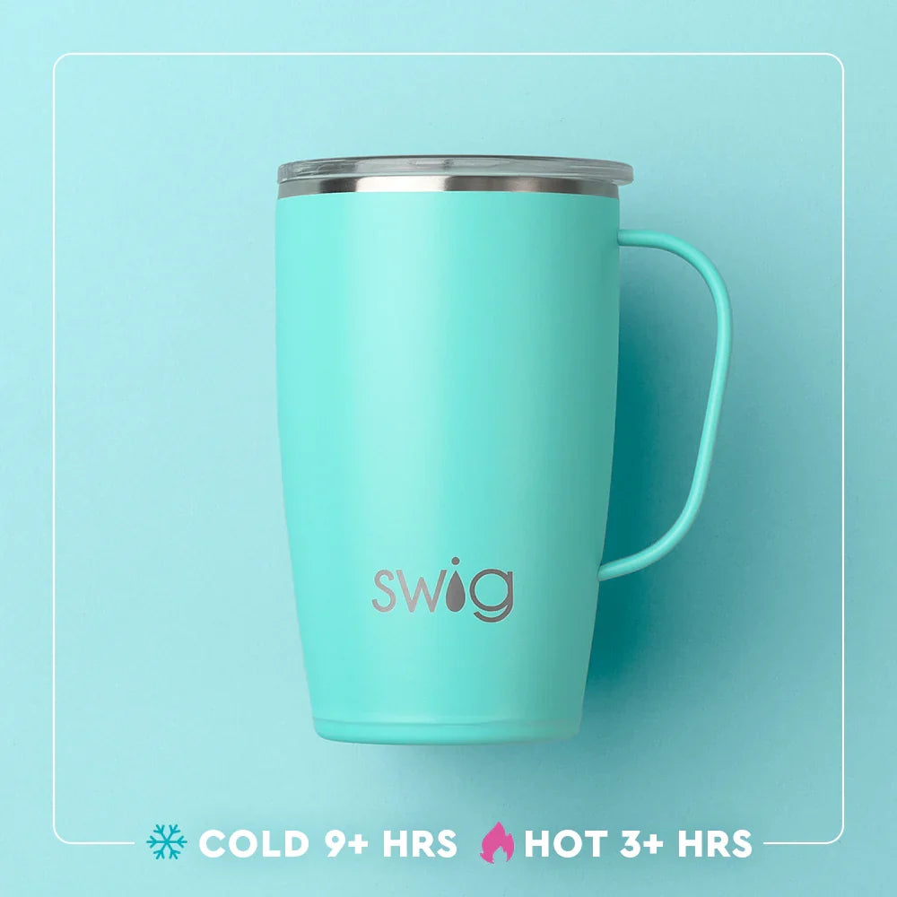 Wanderlust 18oz Insulated Travel Mug with Handle