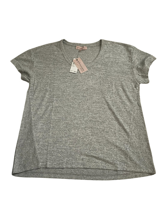 Philosophy Lightweight Heather Gray Short Sleeve Tee (Large)