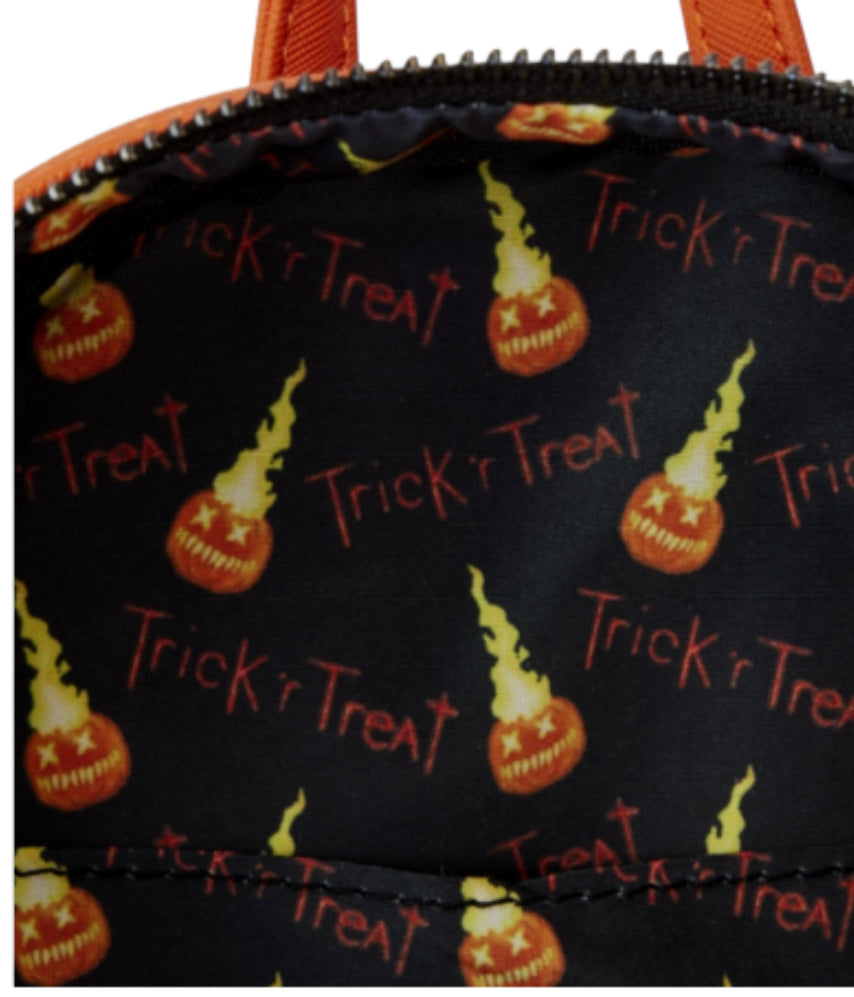 Loungefly Trick 'r Treat - Sam Pumpkin 10" Faux Leather Mini Backpack