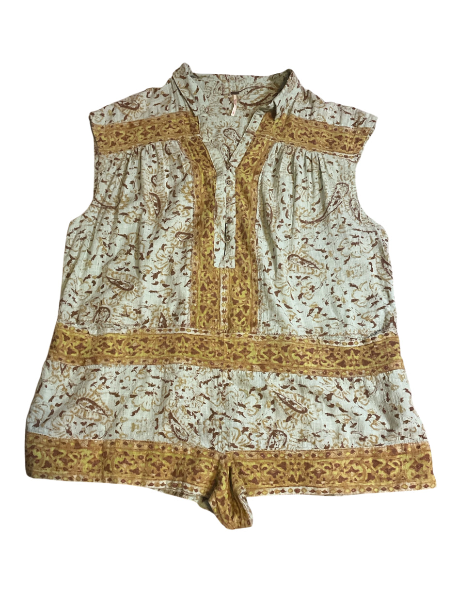 Free People Boxy Silhouette Telly Romper (Large)