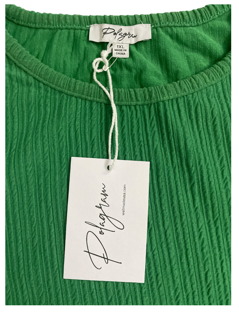 Polagram Iris Green Pull-over Top (1x)