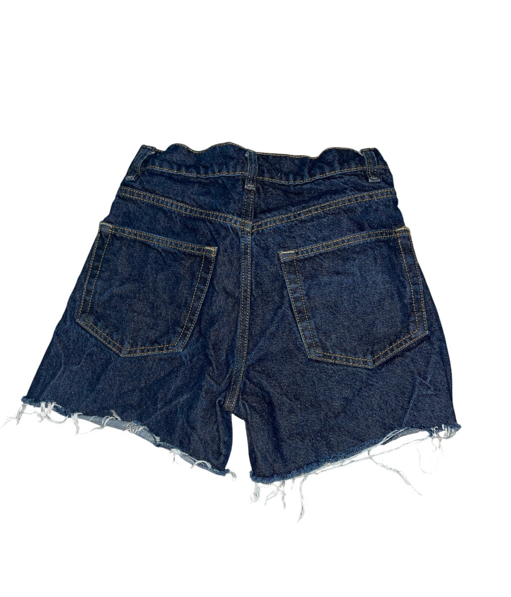 Zara high-waisted denim cutoff shorts (0)