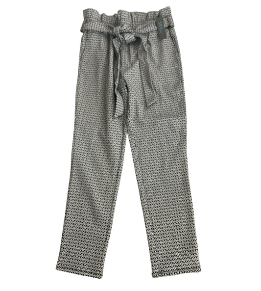 Sky Plus Black and White Slim Fit Pants (1x)