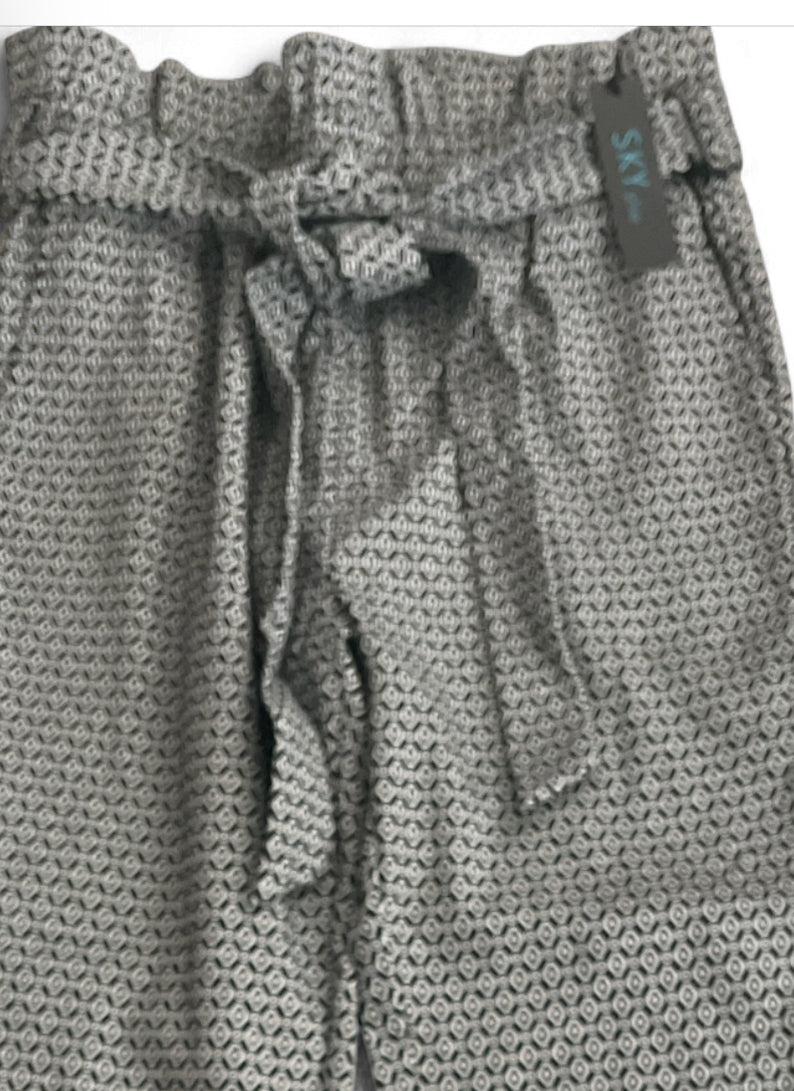 Sky Plus Black and White Slim Fit Pants (1x)