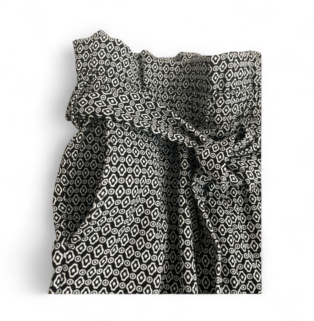 Sky Plus Black and White Slim Fit Pants (1x)