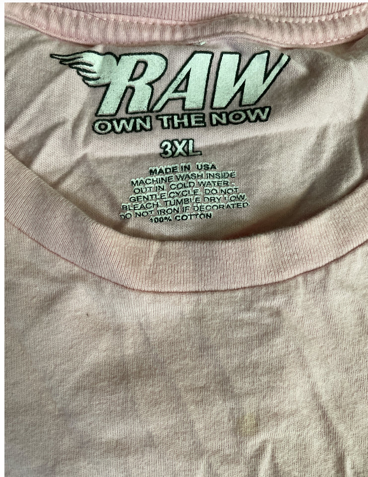 Raw Own The Now No More Lies NO CAP Chenille Crew Neck -(3x)