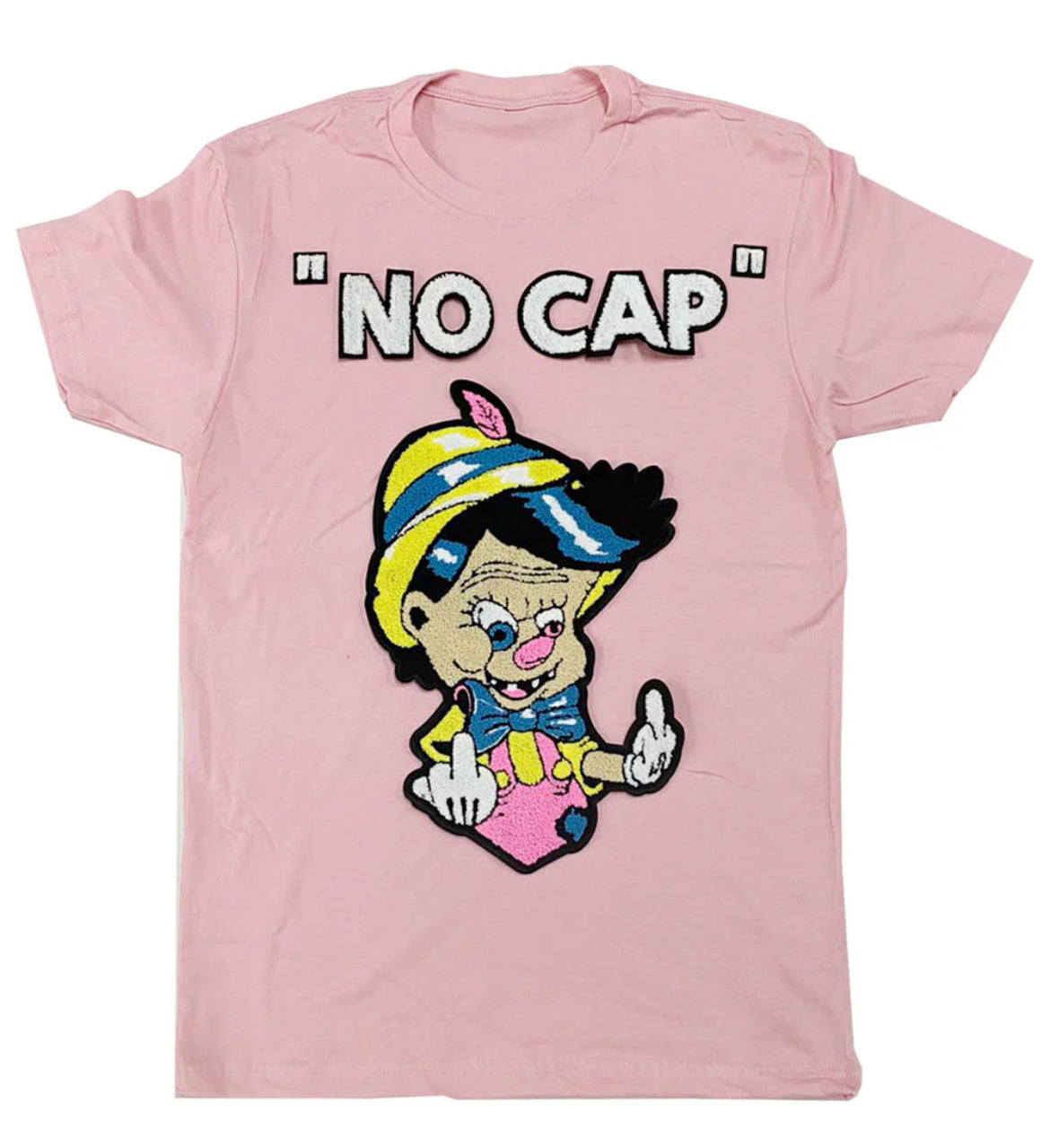 Raw Own The Now No More Lies NO CAP Chenille Crew Neck -(3x)