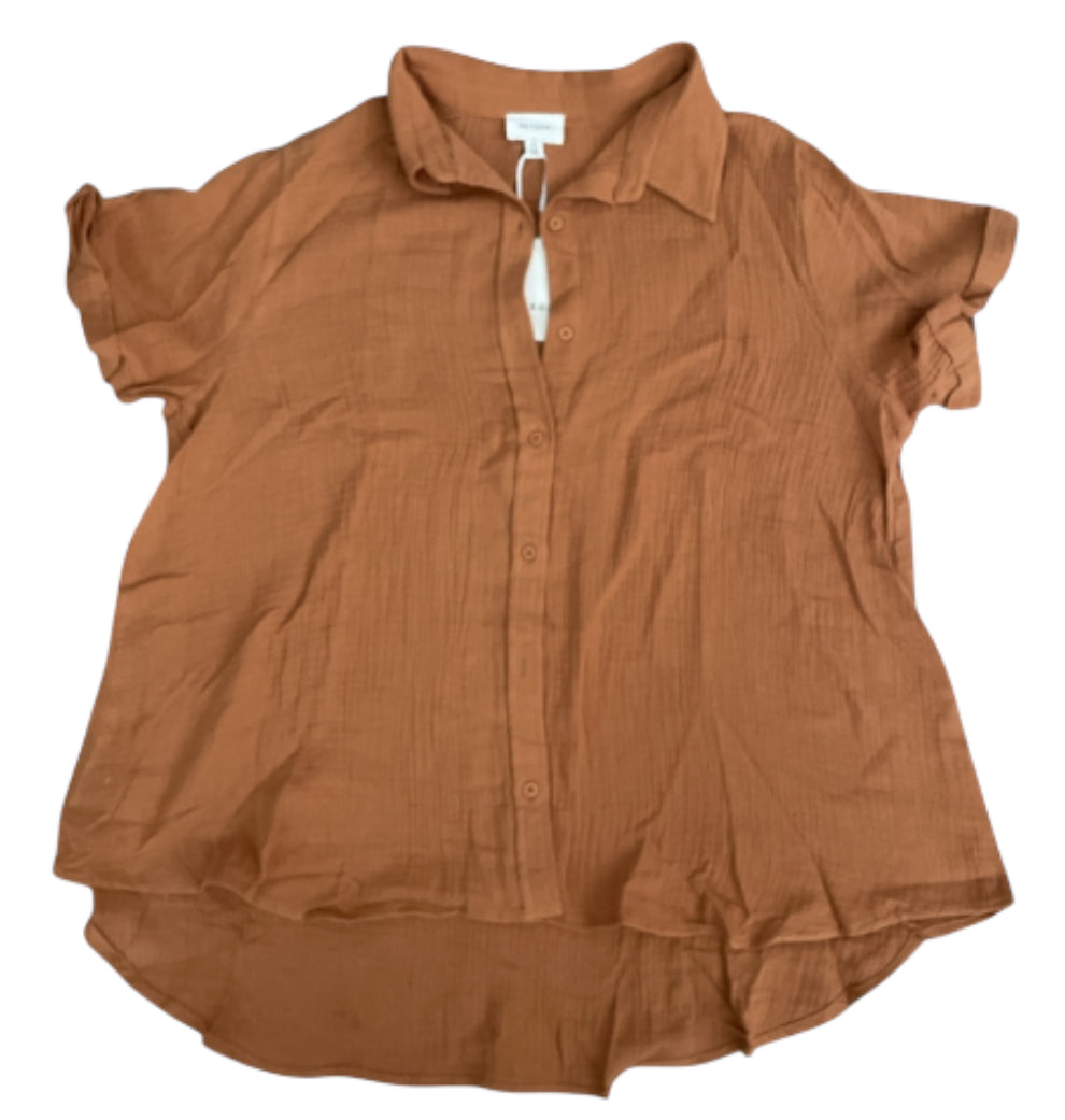 Heyson Rust Button Down Blouse (1x)