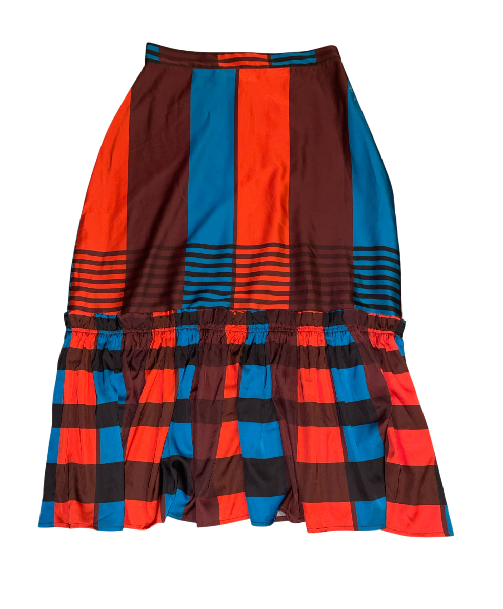 Eva Franco Flounced Midi Skirt (8)